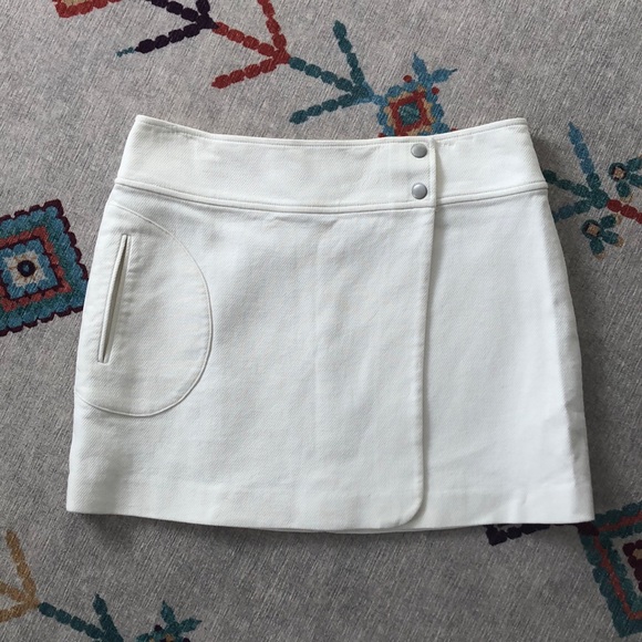 Theory White Wrap skirt - Picture 6 of 11